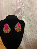 Vibrant Bloom Drops- Earrings