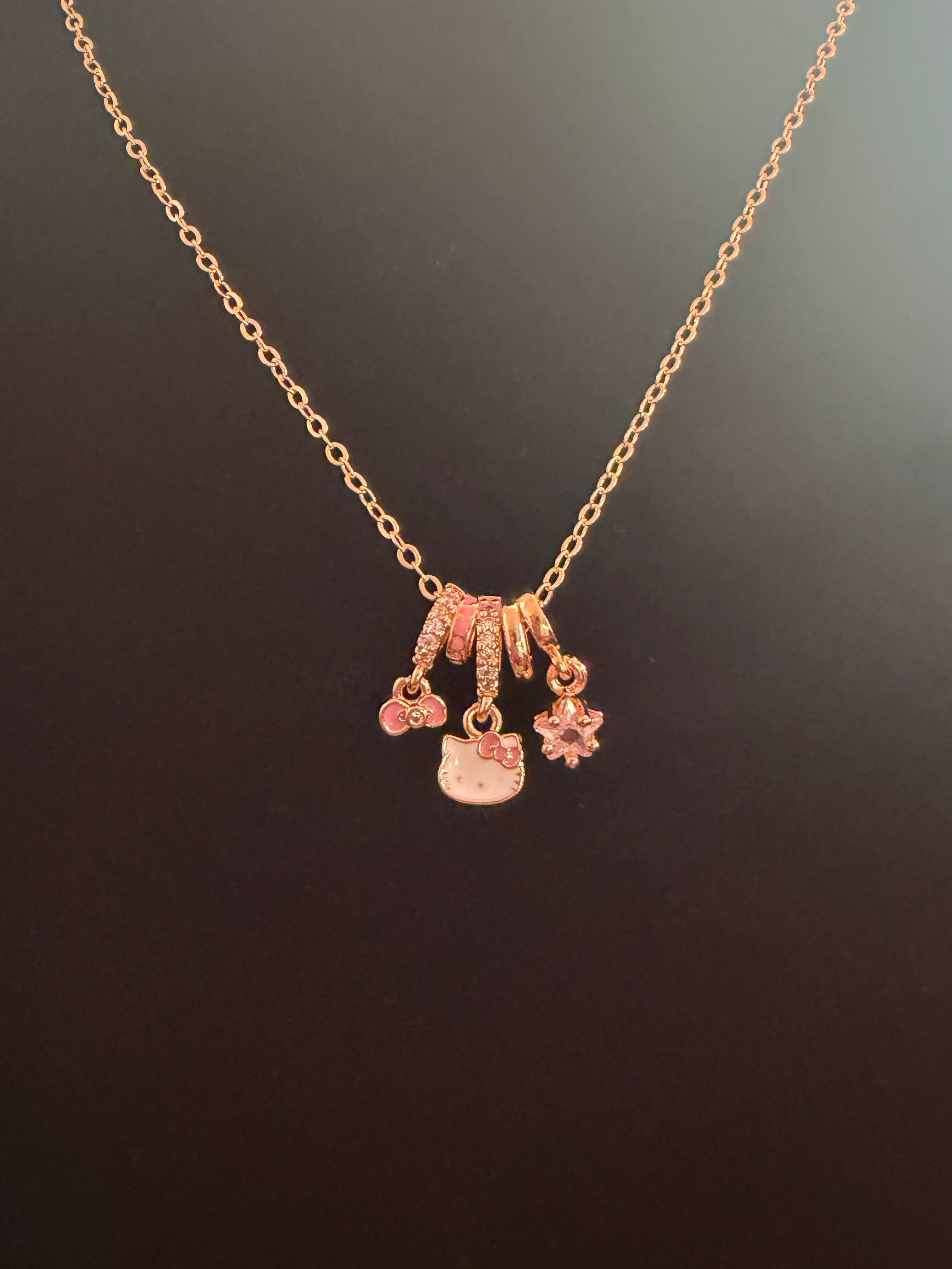 18k Gold Plated Kitty Necklace